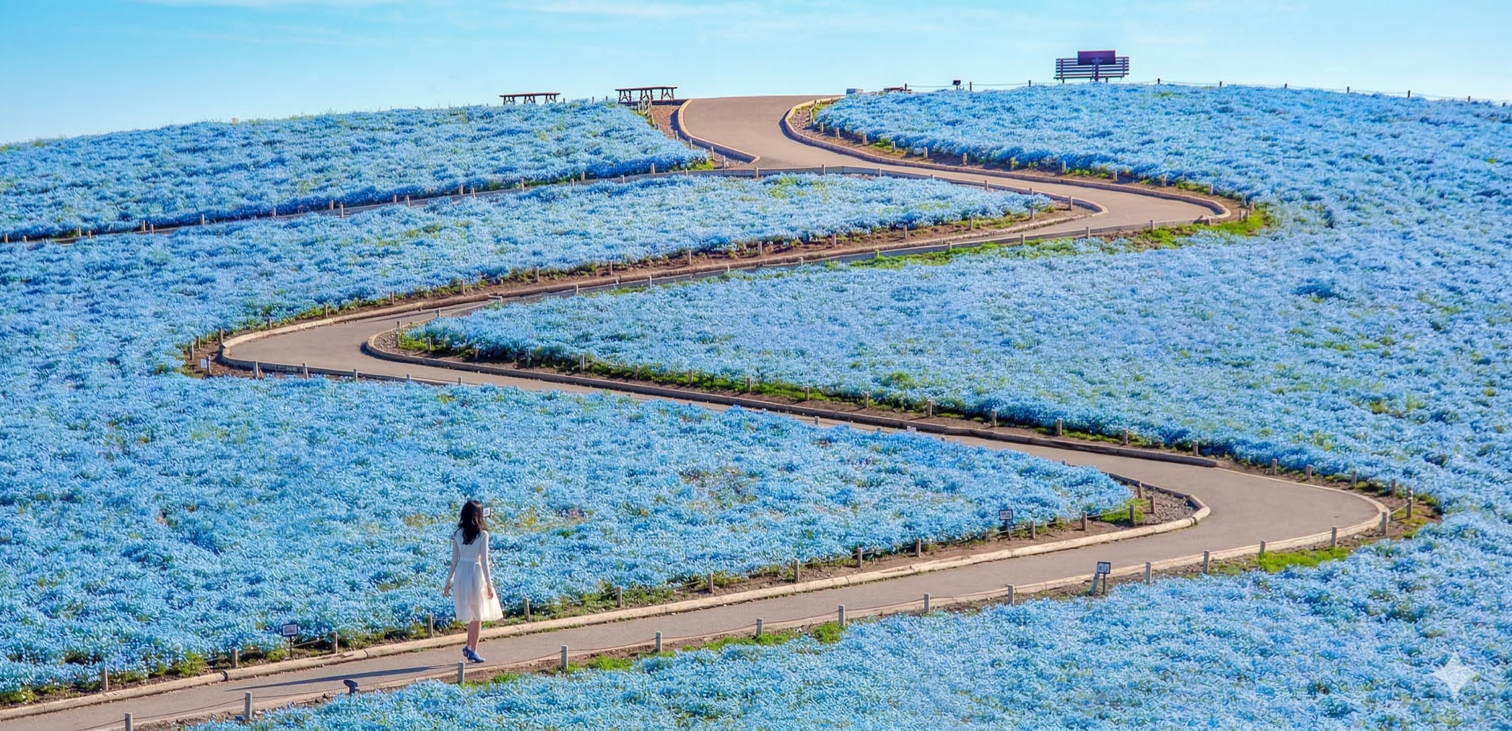 【茨城】ひたち海浜公園のネモフィラの花海＆絶景の海上鳥居日帰り